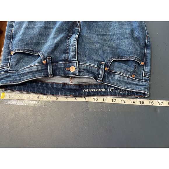 Talbots Flawless High-Rise Barely Boot Jeans Size 10 Cowgirl Western Rodeo Ranch - Picture 2 of 10